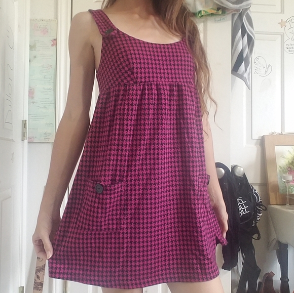 Belle Du Jour Dresses & Skirts - Pink Houndstooth Dress